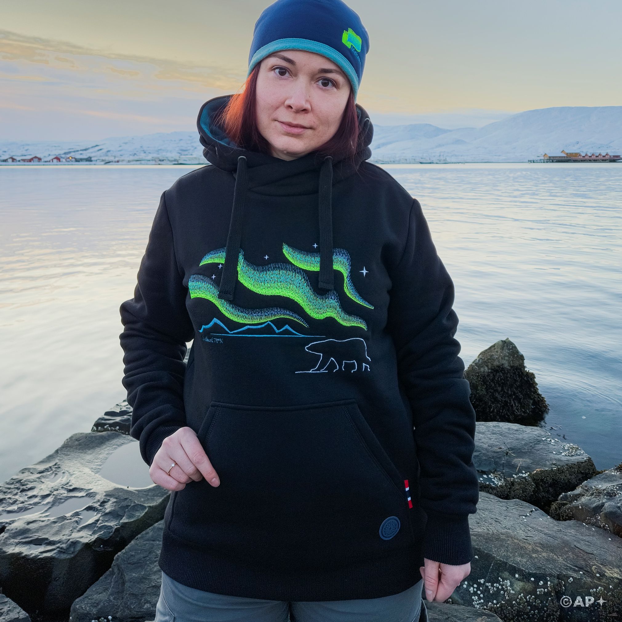 Svalbard Hettegenser – Isbjørn & Nordlys