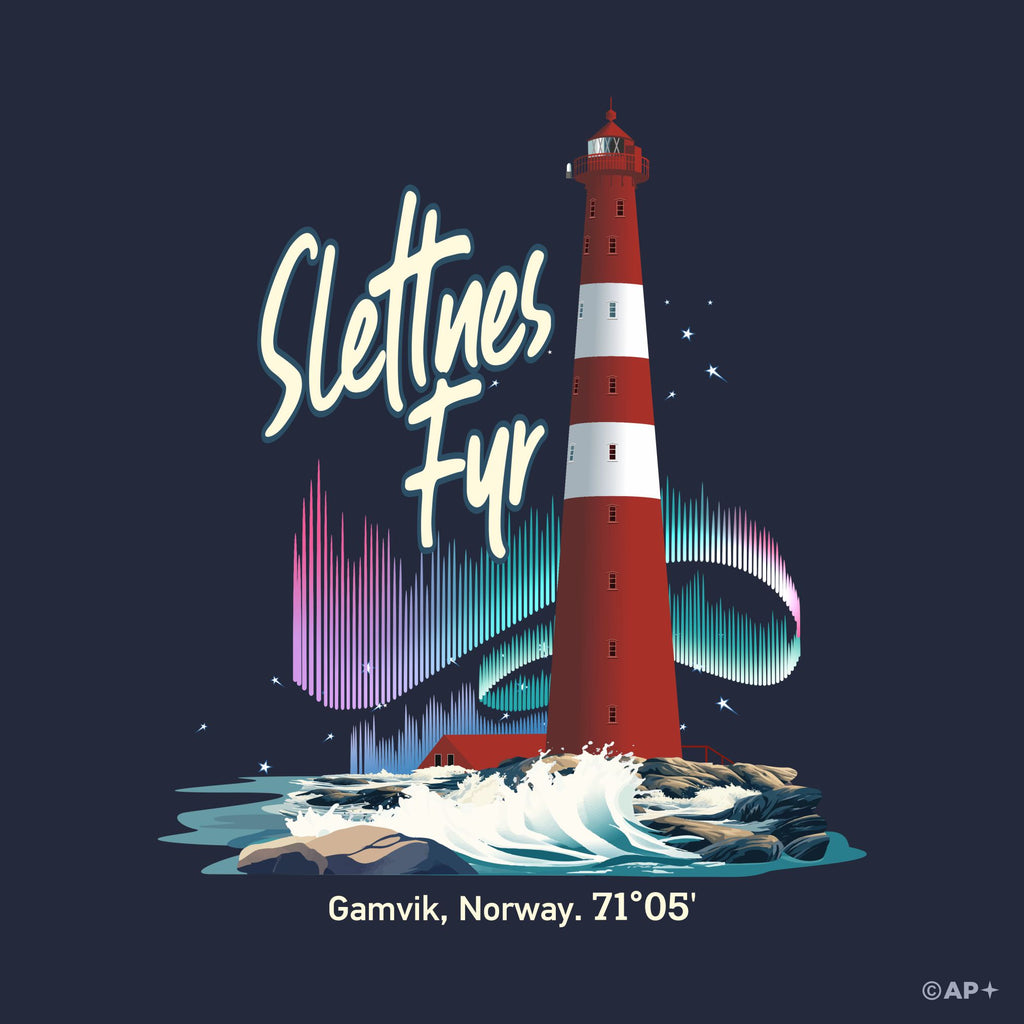Slettnes fyr – Nordlys 71°05'