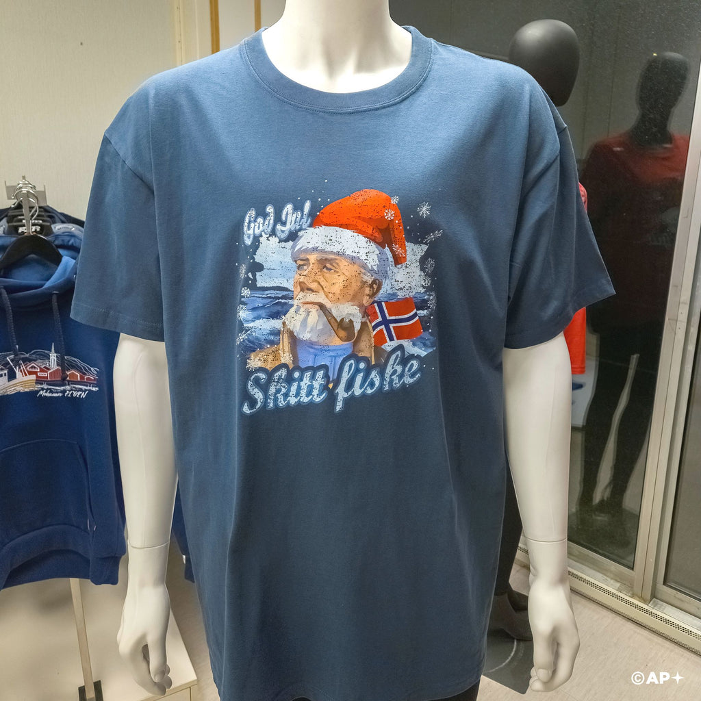 T-skjorte «Gammel julefisker» Skitt fiske