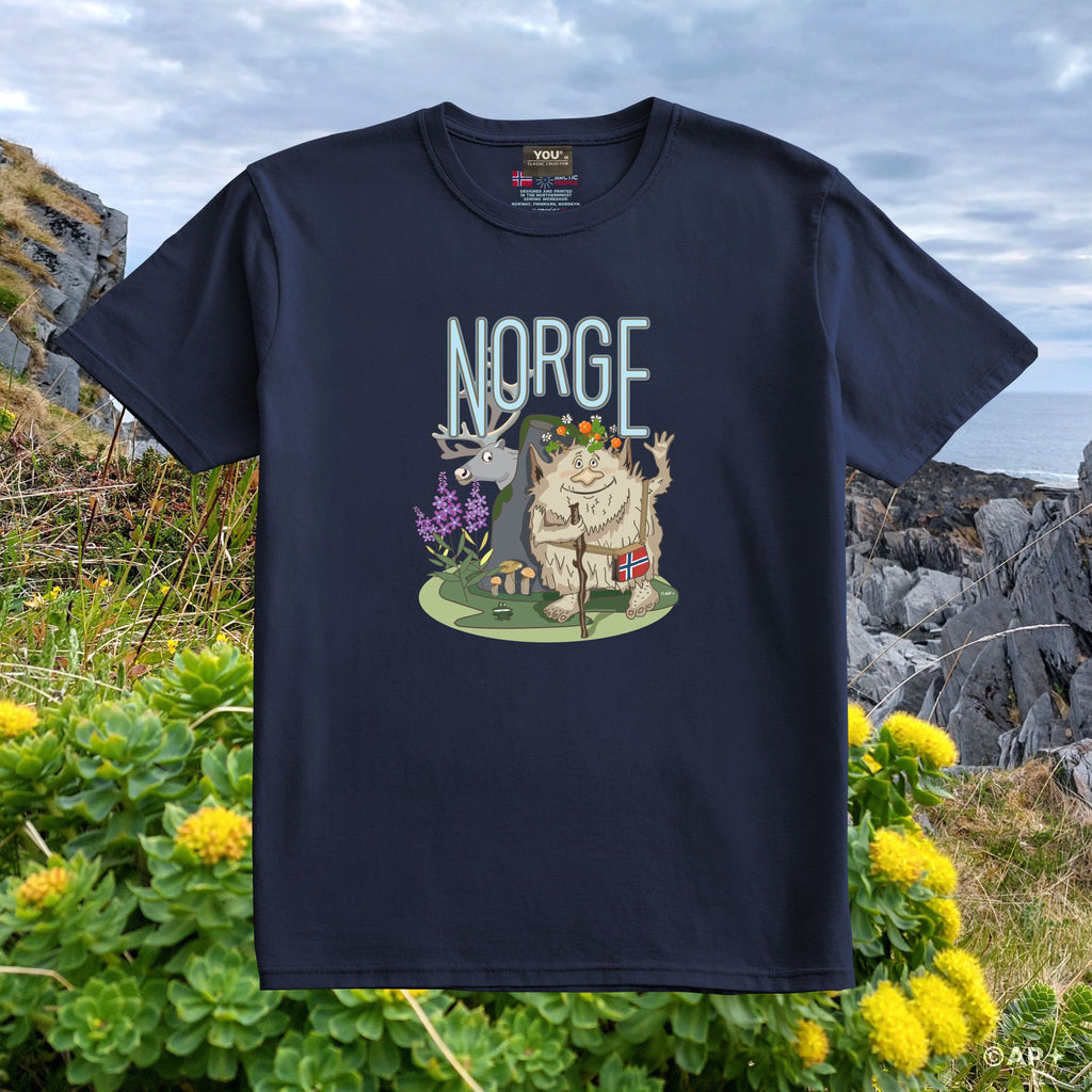 Nordic Tundra Troll Norge T-Shirt