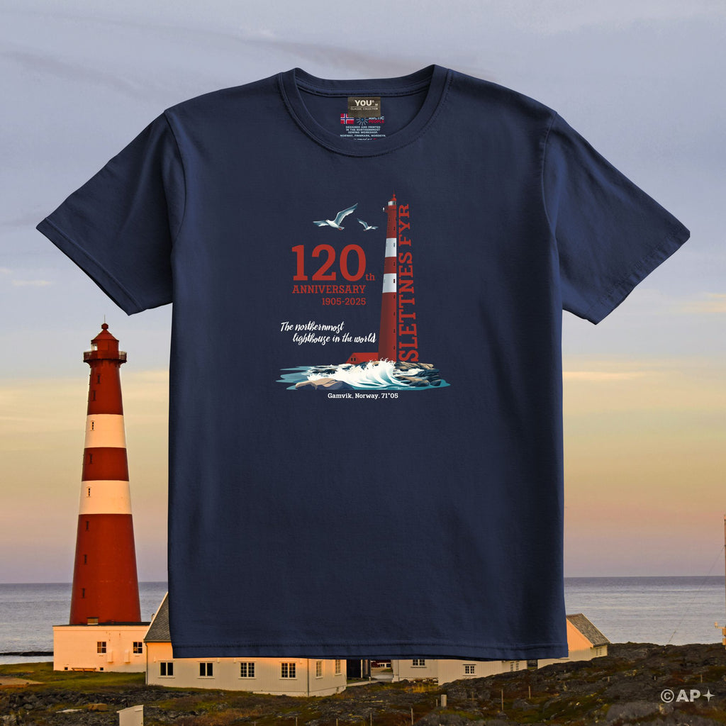 Slettnes fyr T-skjorte – 120 år jubileum 2025