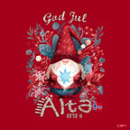 Jule-T-skjorte Alta julenisse stjerne