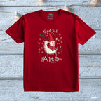 Alta T-skjorte julenisse på reinsdyr