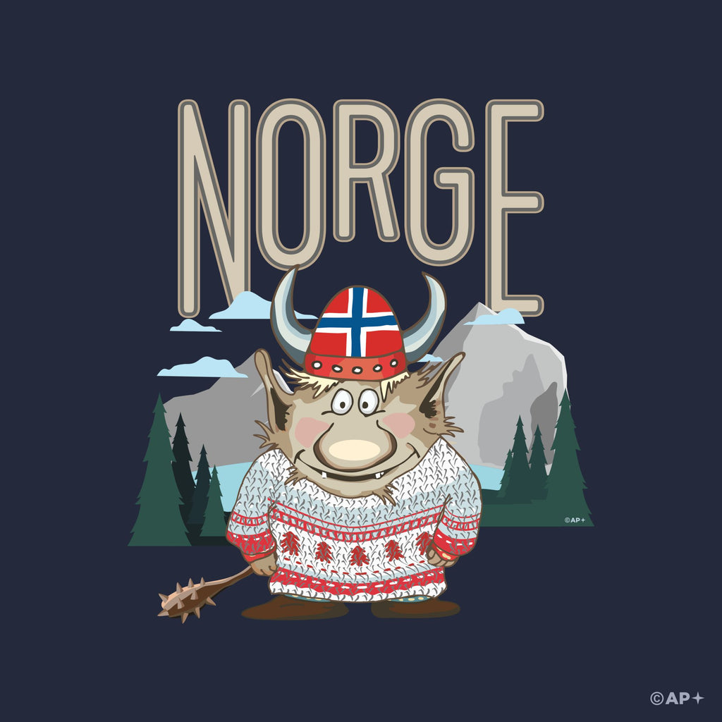 Viking Troll Norge T-Shirt – Mountain Edition