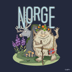 Nordic Tundra Troll Norge T-Shirt
