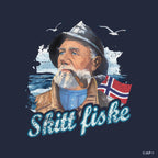 Skitt Fiske T-skjorte – Gammel Fisker