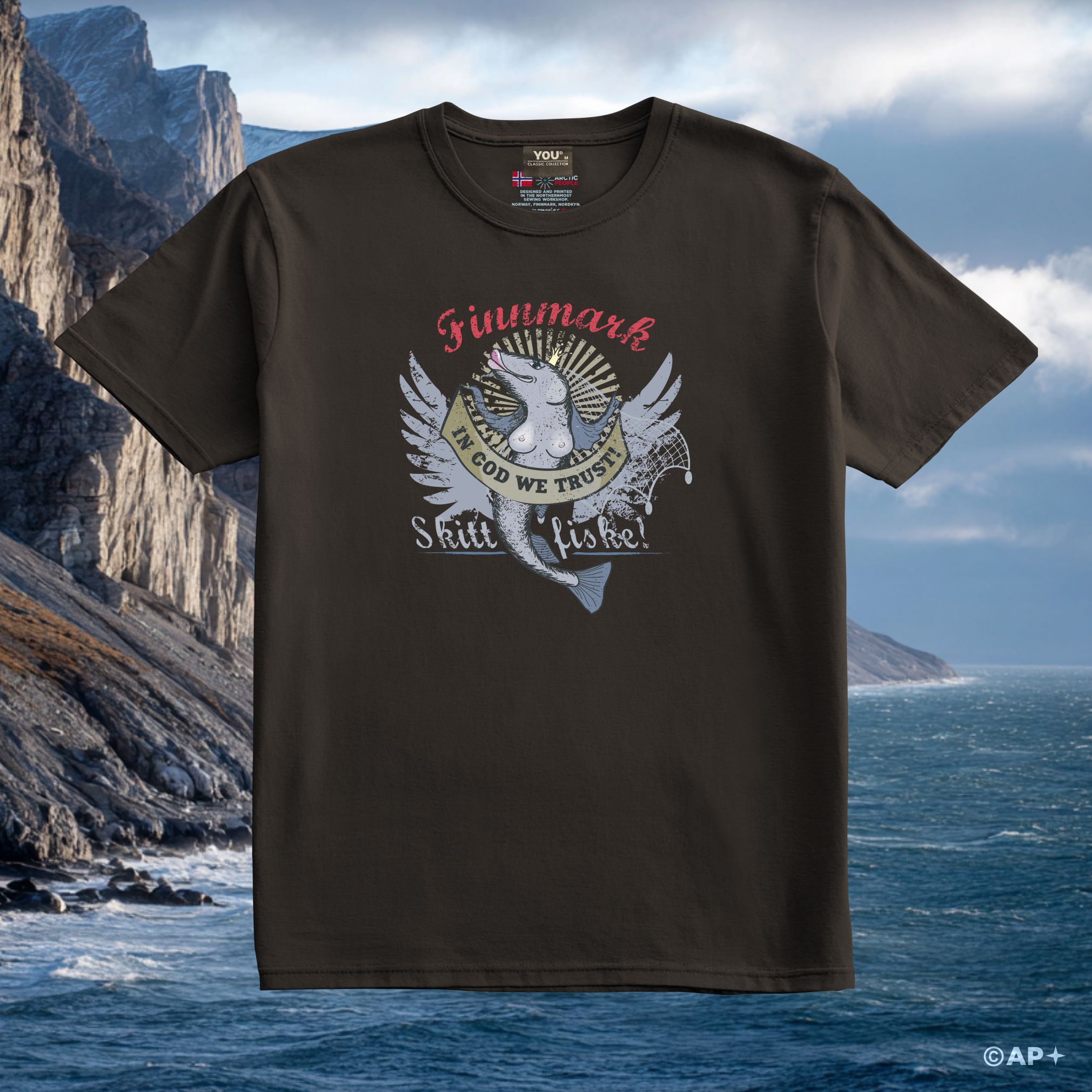 Skitt Fiske Finnmark T-skjorte