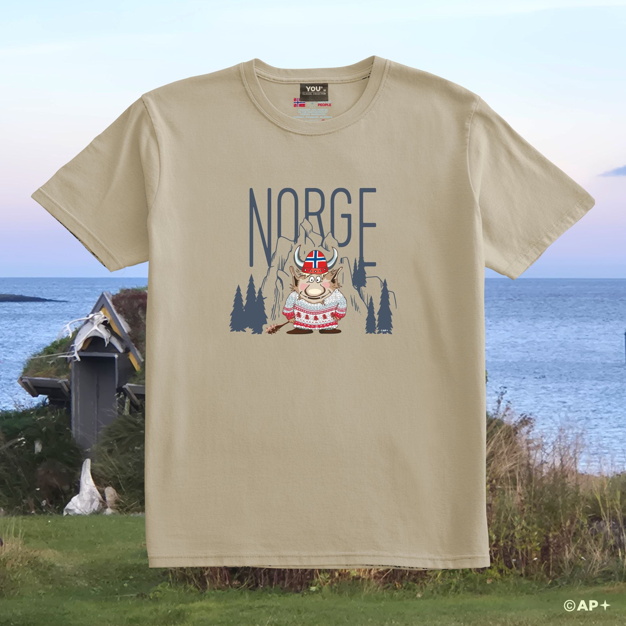 Cute Viking Troll – Norge T-Shirt