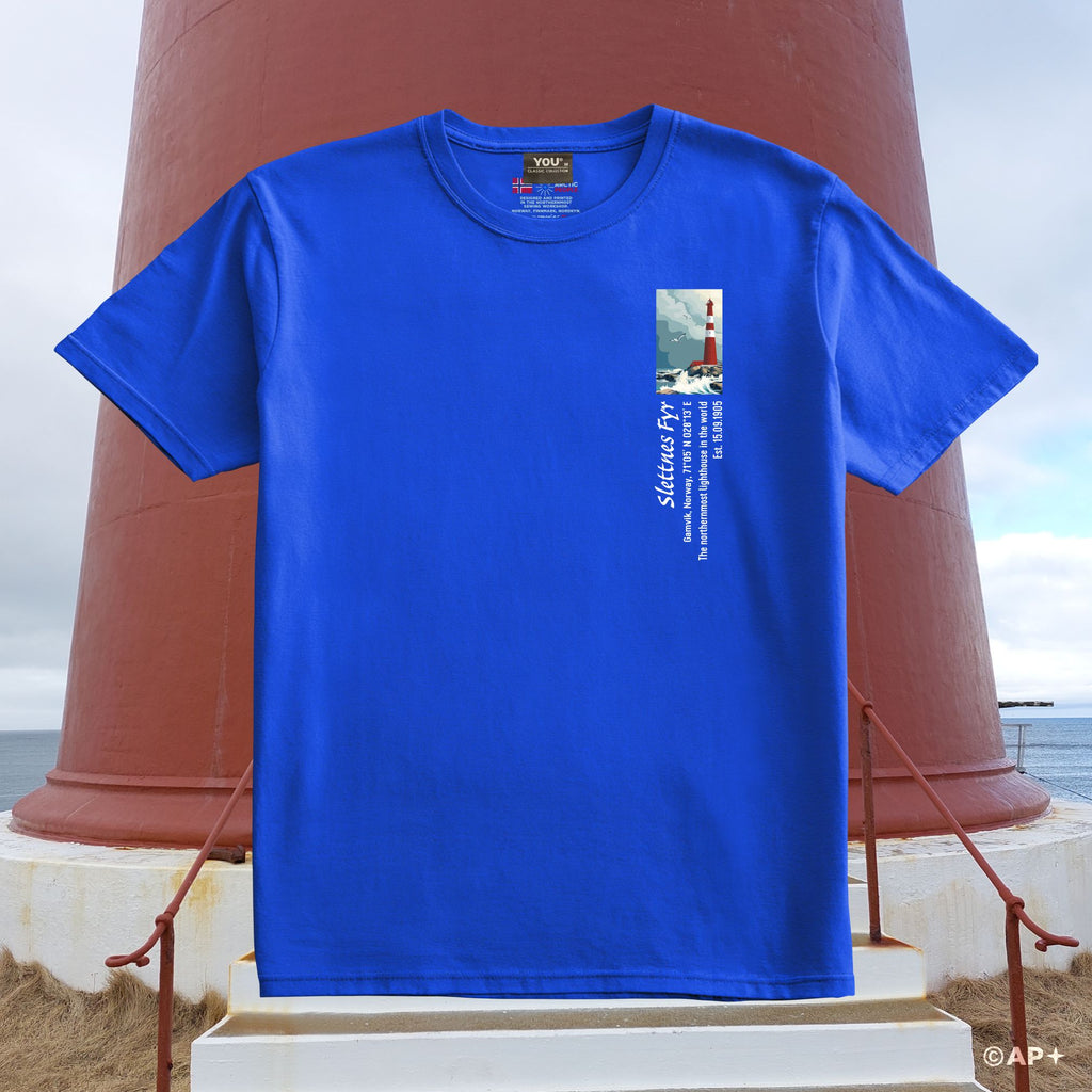 Slettnes Fyr T-skjorte – Arctic Landmark 71°N