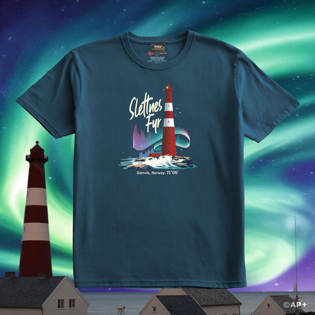 Slettnes fyr – Nordlys 71°05'