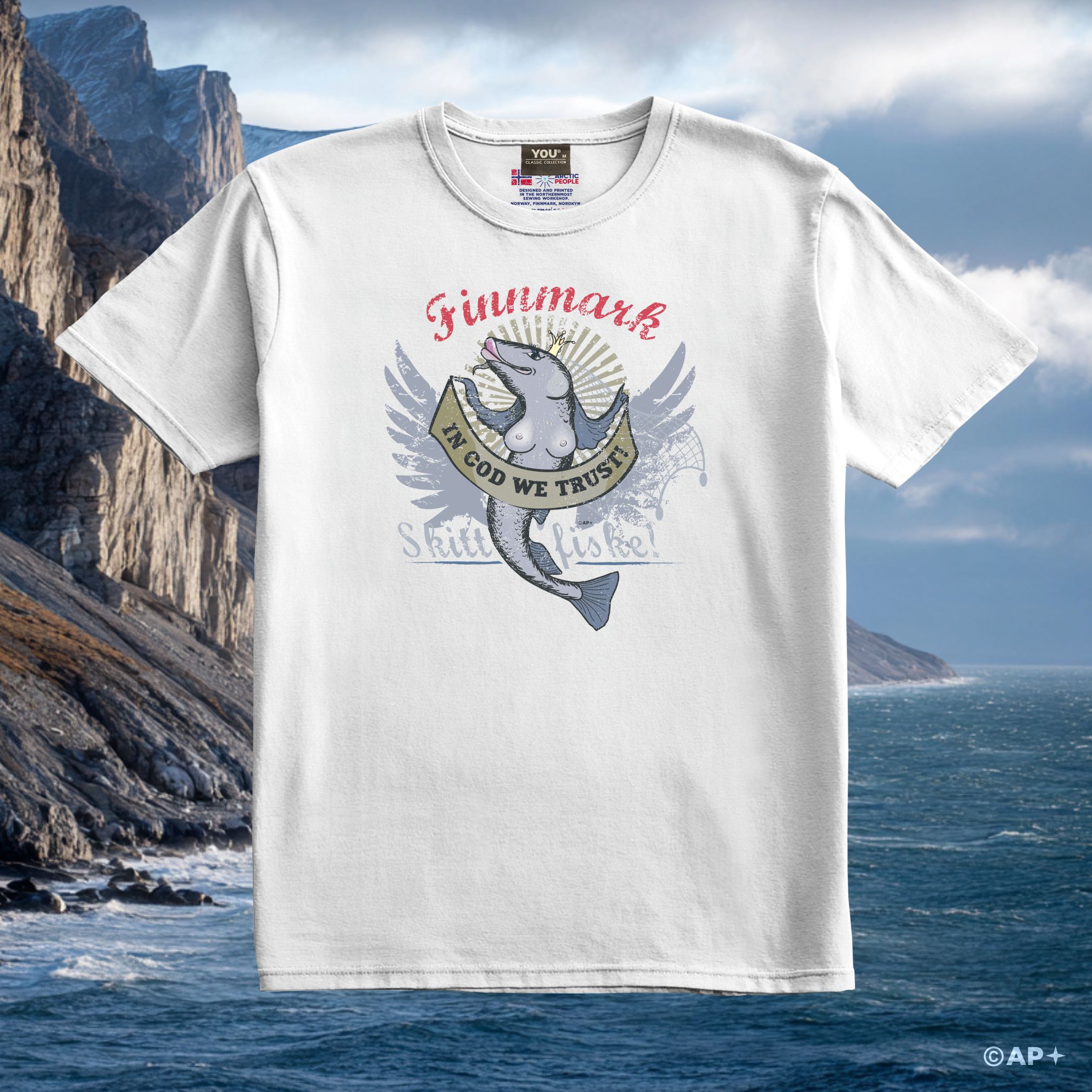 Skitt Fiske Finnmark T-skjorte
