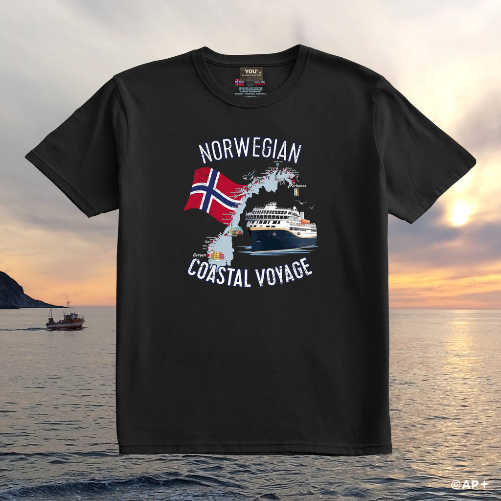 T-skjorte Norwegian Coastal Voyage