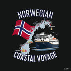 T-skjorte Norwegian Coastal Voyage
