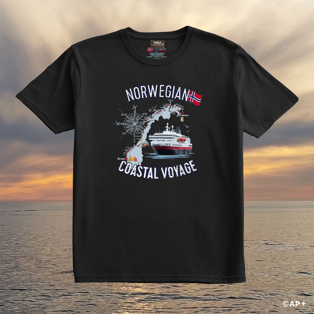 T-skjorte Norwegian Coastal Voyage