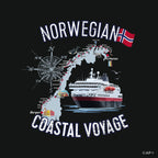 T-skjorte Norwegian Coastal Voyage