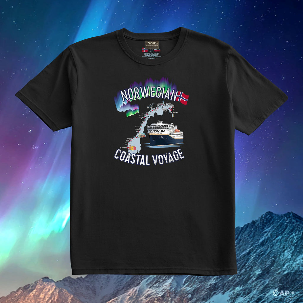 T-skjorte Norwegian Coastal Voyage