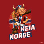 Heia Norge football artwork for supporter T-shirt