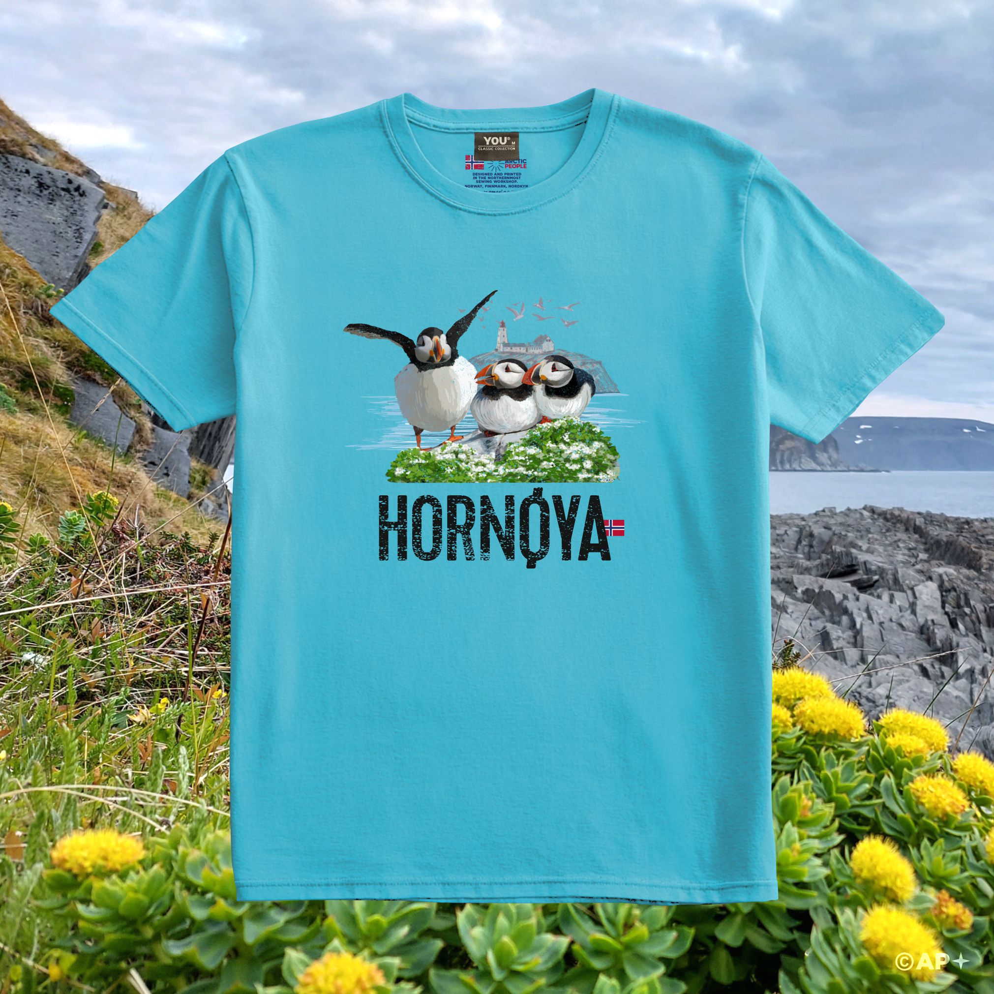 Hornøya lundefugl T-skjorte