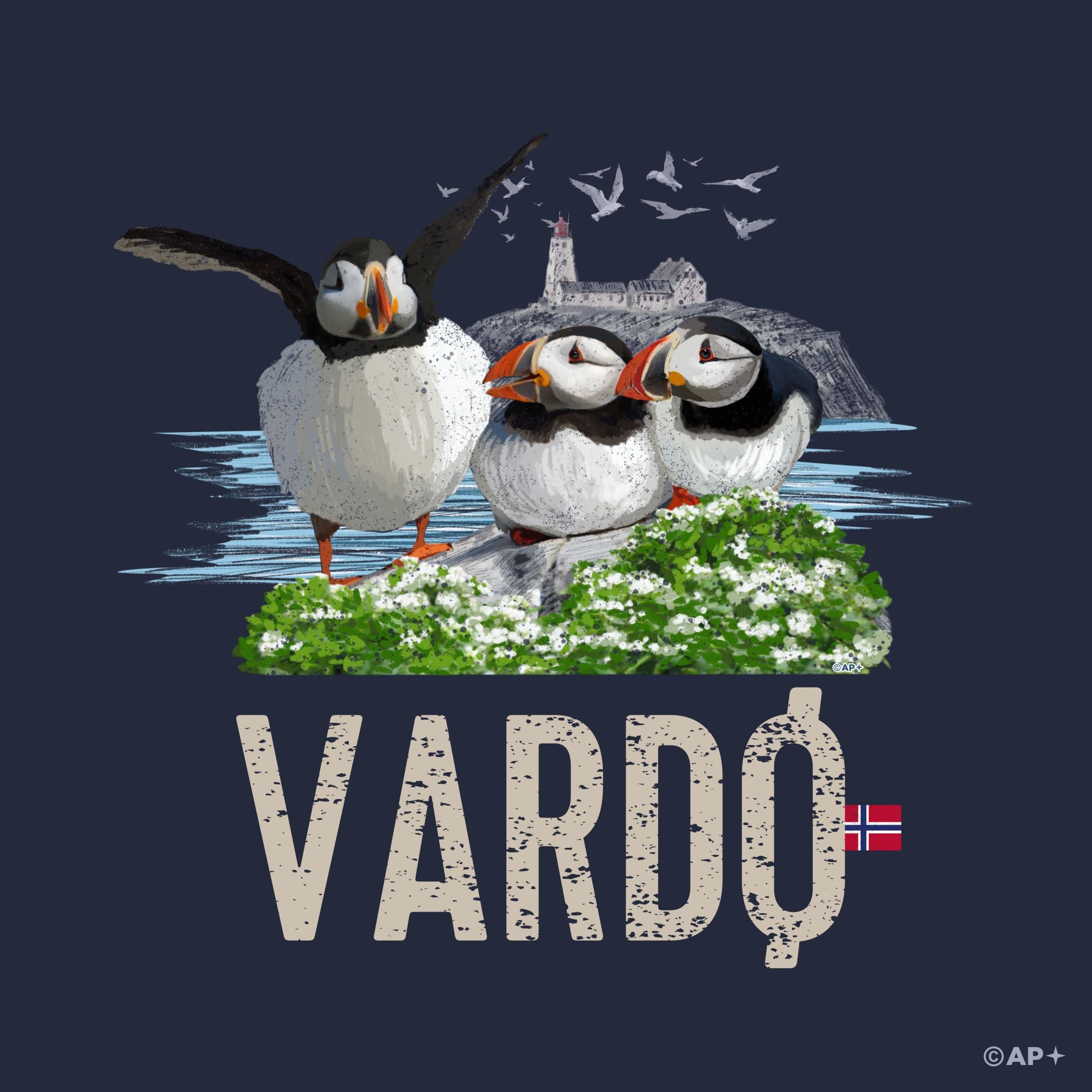 Vardø lundefugl T-skjorte