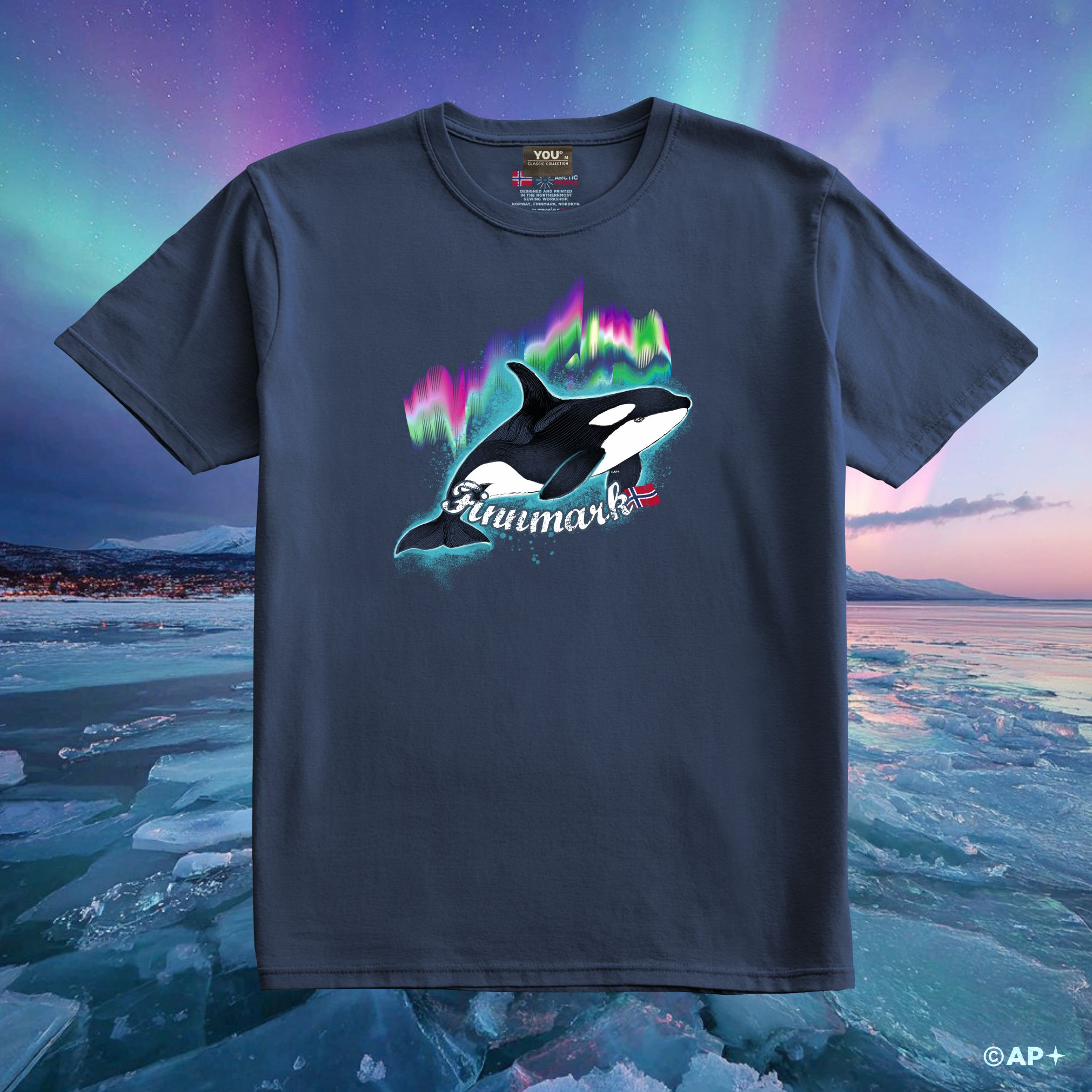 Spekkhogger-motiv T-skjorte – Finnmark, Nord-Norge