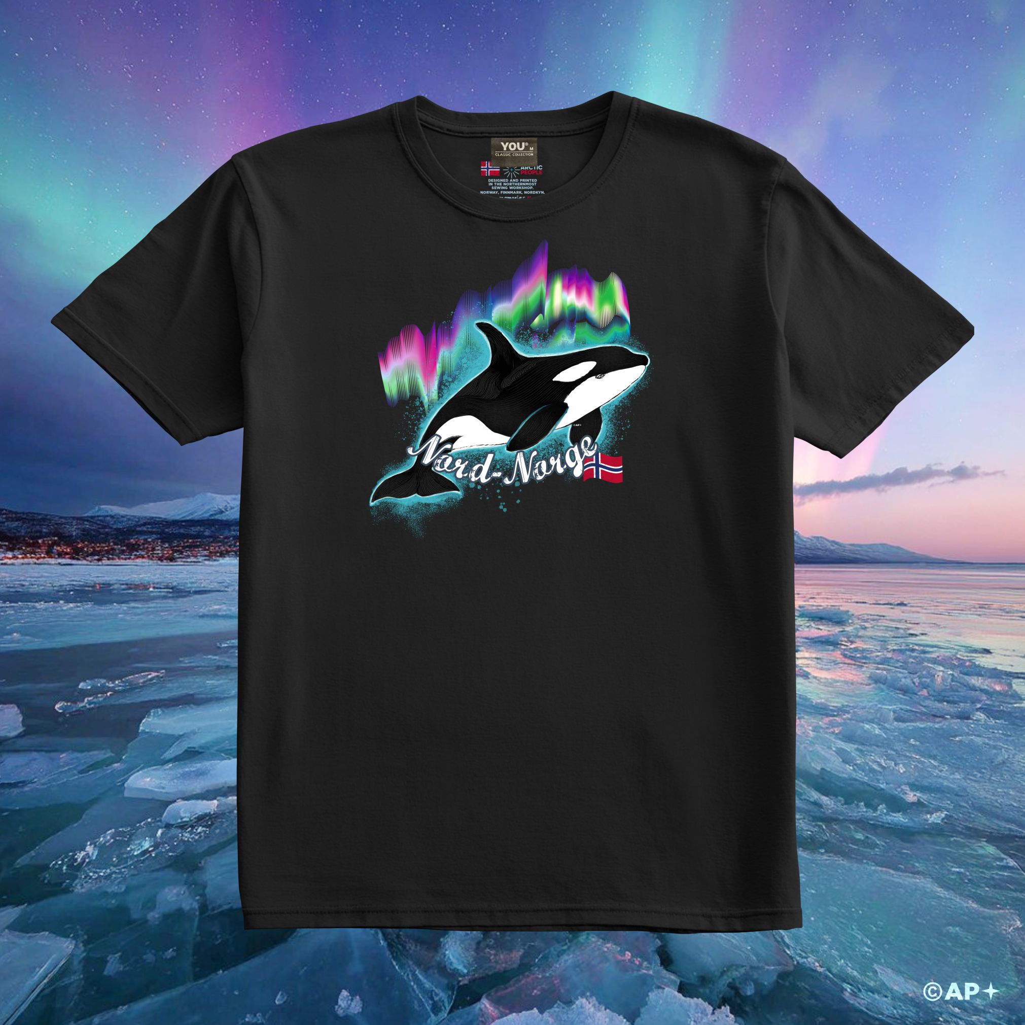 Spekkhogger-motiv T-skjorte – Alta, Nord-Norge