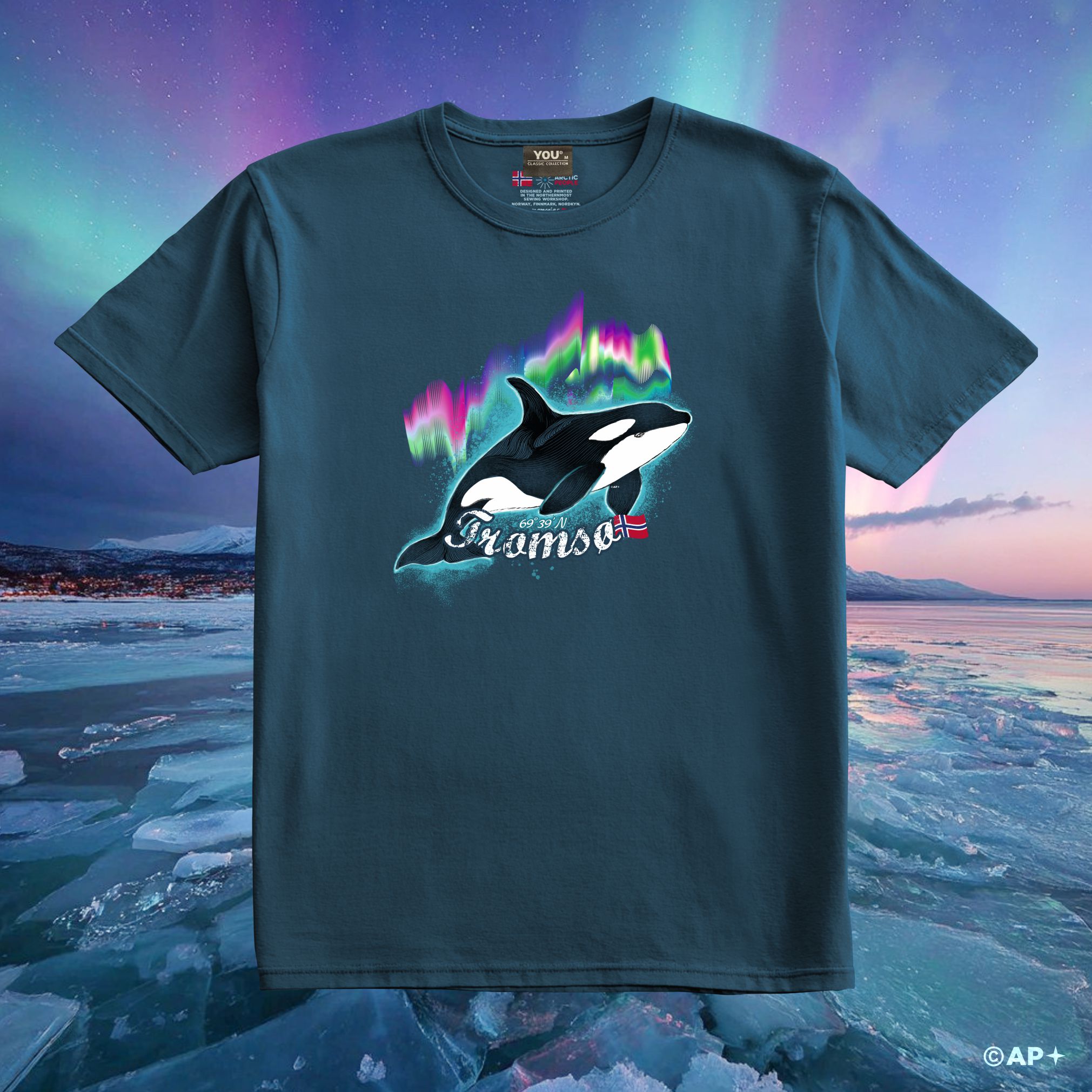 Spekkhogger-motiv T-skjorte – Tromsø, Nord-Norge