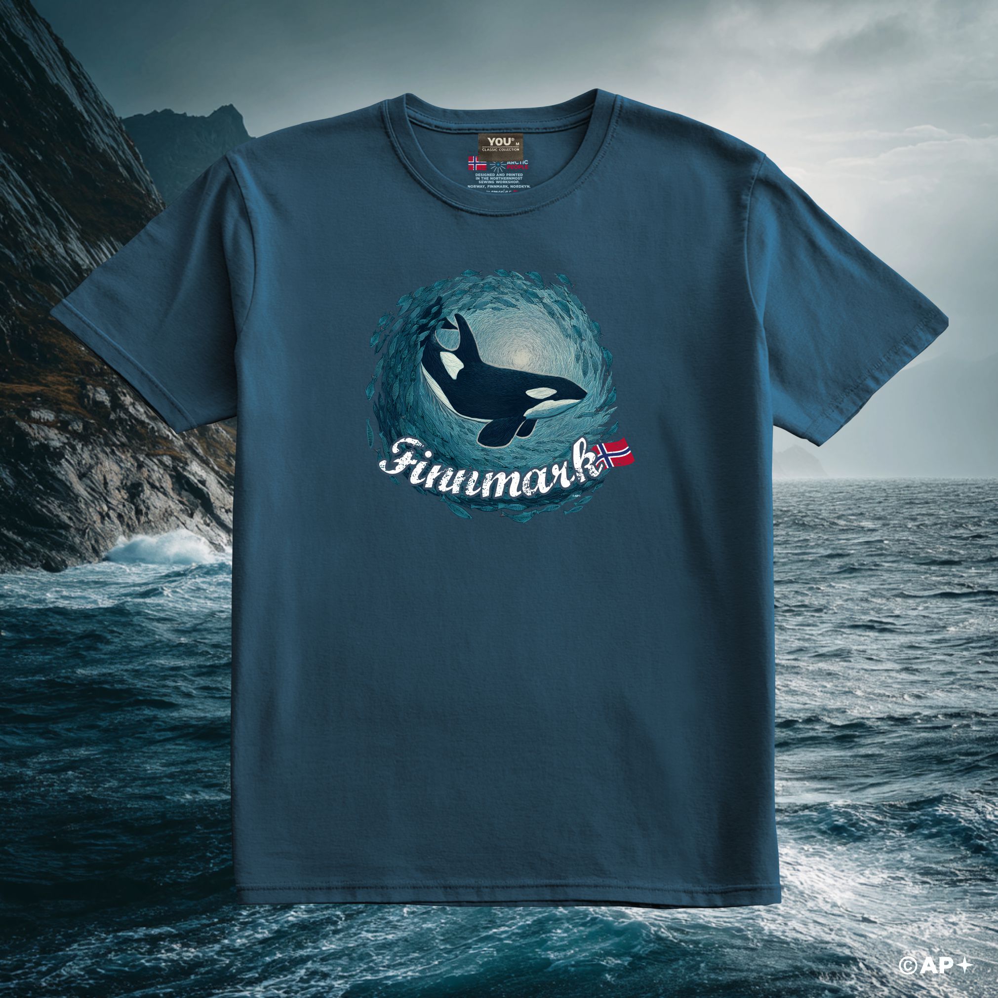 Spekkhogger-motiv T-skjorte – Finnmark, Nord-Norge