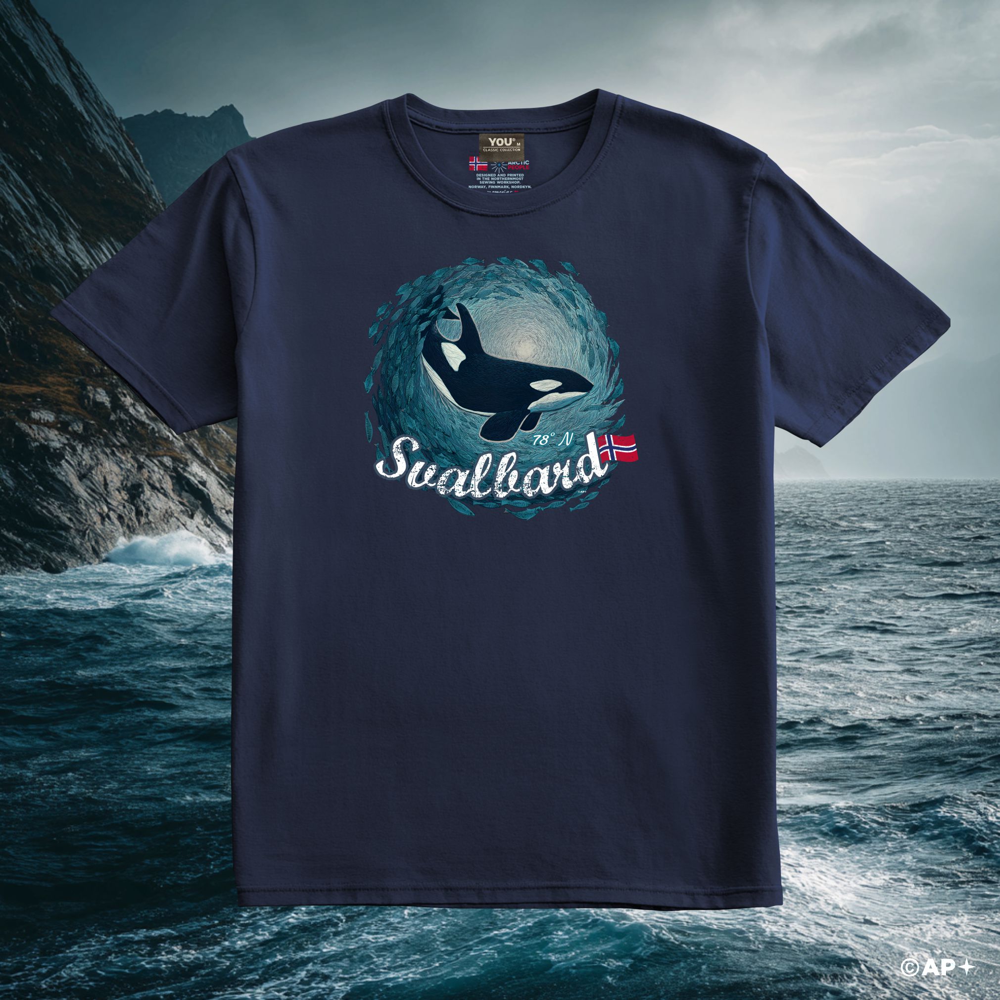 Spekkhogger-motiv T-skjorte – Svalbard, Arktis