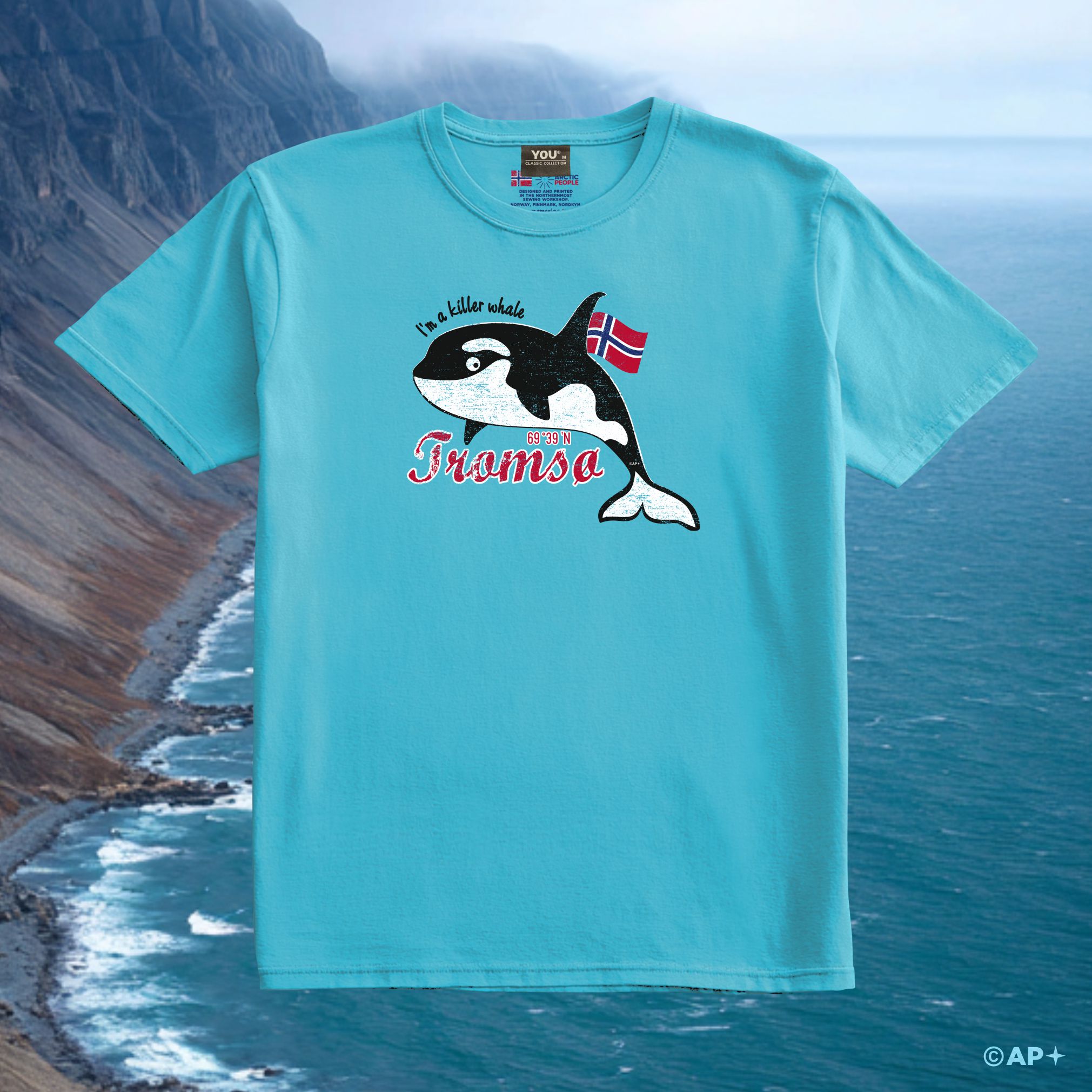 Spekkhogger-motiv T-skjorte – Tromsø, Nord-Norge