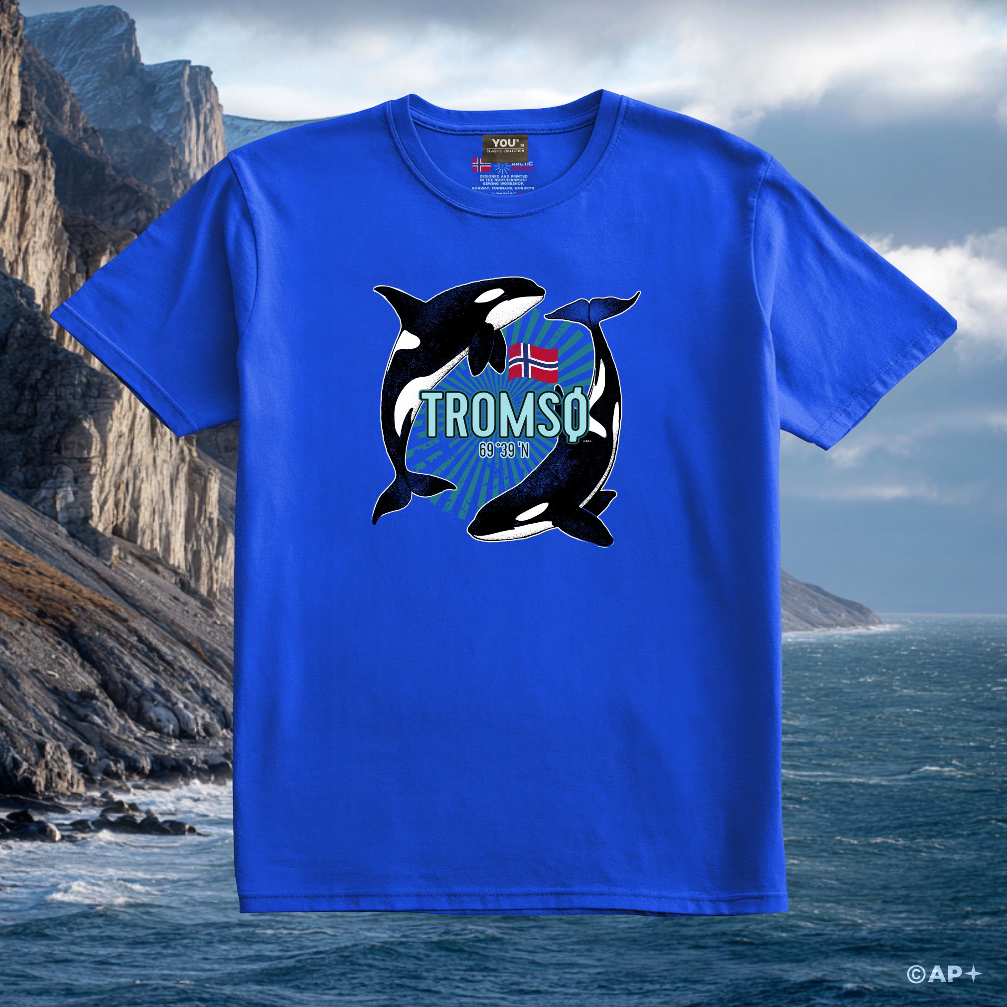 Spekkhogger-motiv T-skjorte – Tromsø, Nord-Norge