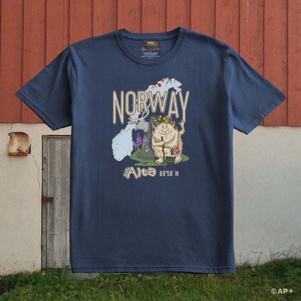 Altatroll med Norge-kart