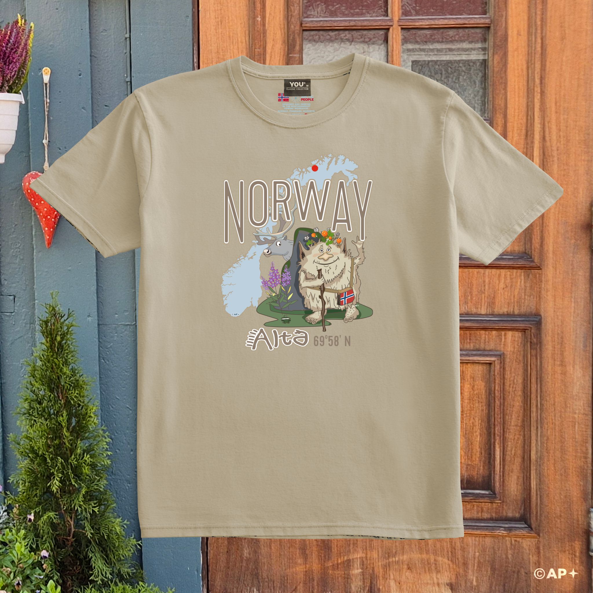 Altatroll med Norge-kart