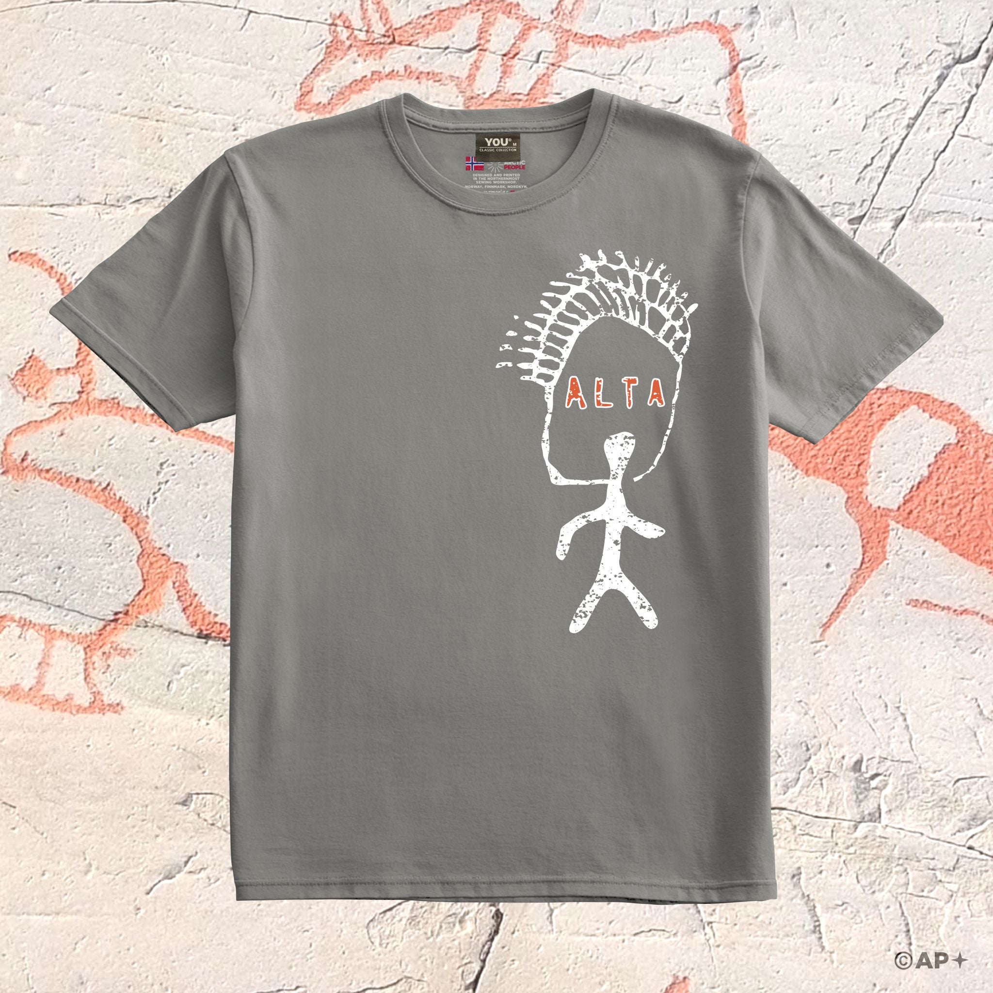 T-skjorte Alta helleristning