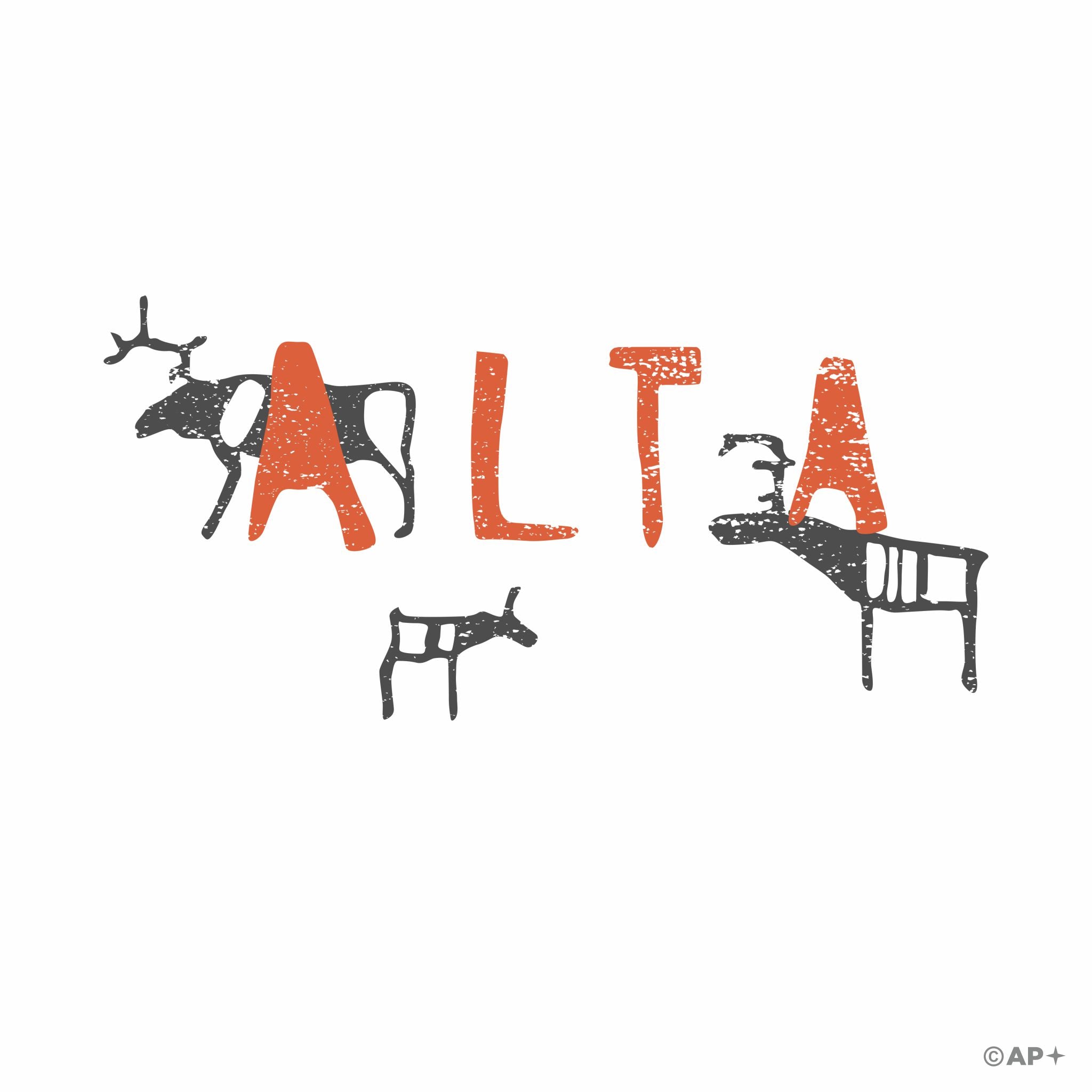 Alta bergkunst T-skjorte