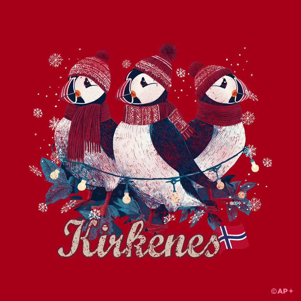 T-skjorte med lundefugl Kirkenes