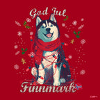 Husky T-skjorte – arktisk jul i Finnmark