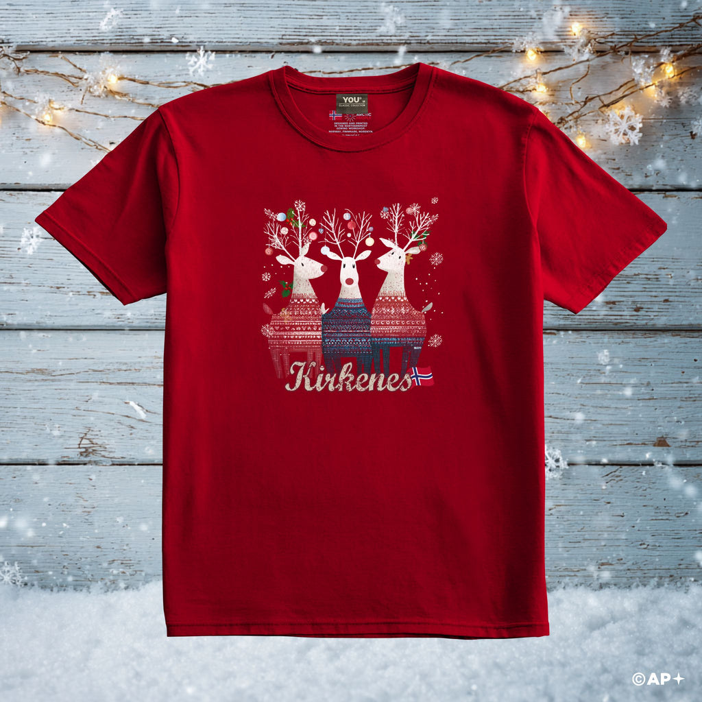 Jule-T-skjorte Kirkenes reinsdyr