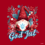 Jule-T-skjorte julenisse med stjerne