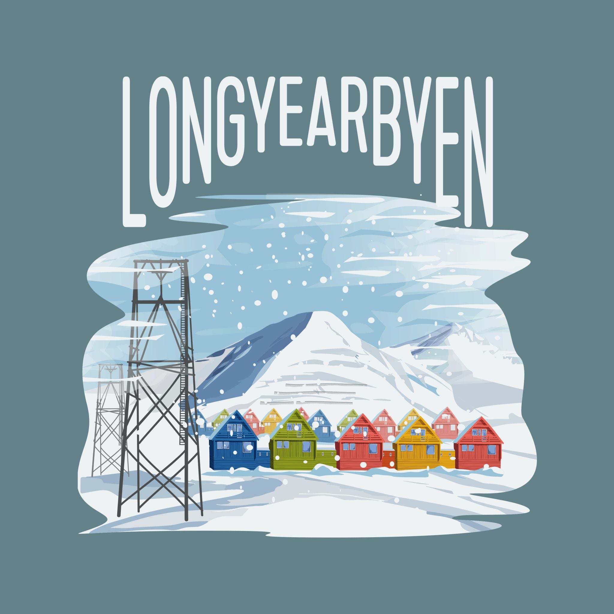 Spisshusene i Longyearbyen