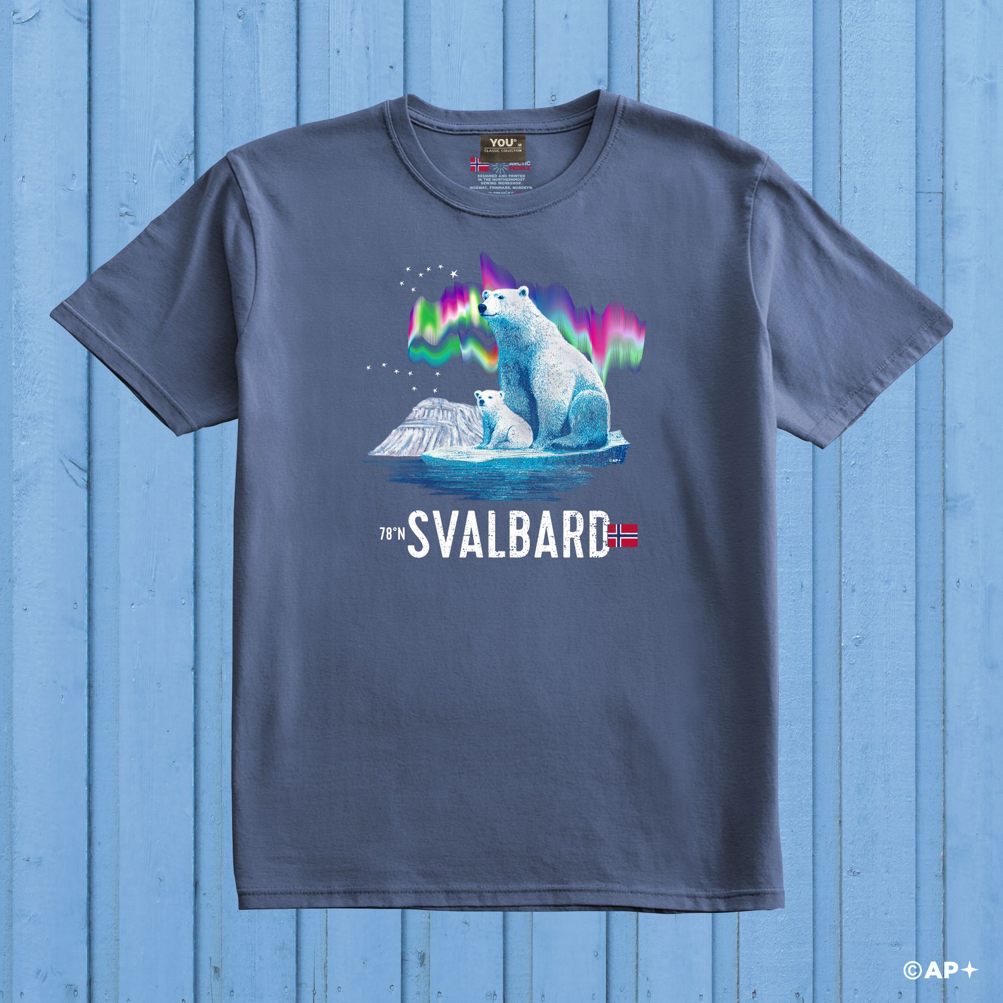 Polar Bear Mother & Cub – Svalbard Aurora Edition