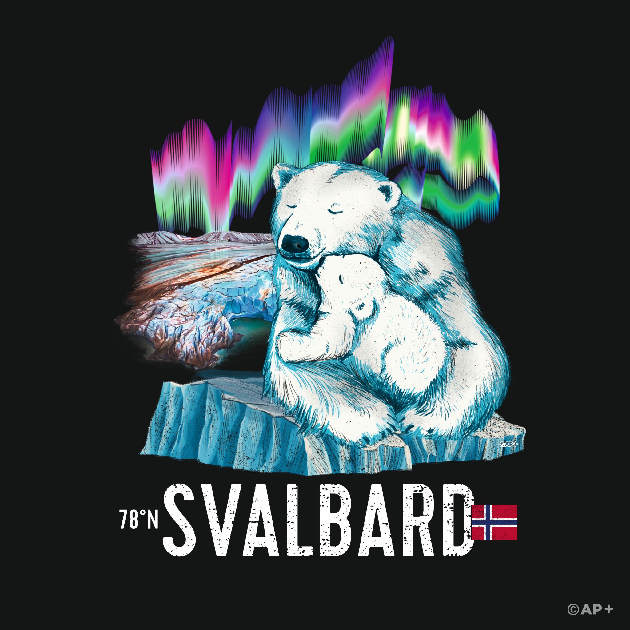Isbjørnmamma & Lille Venn – Svalbard
