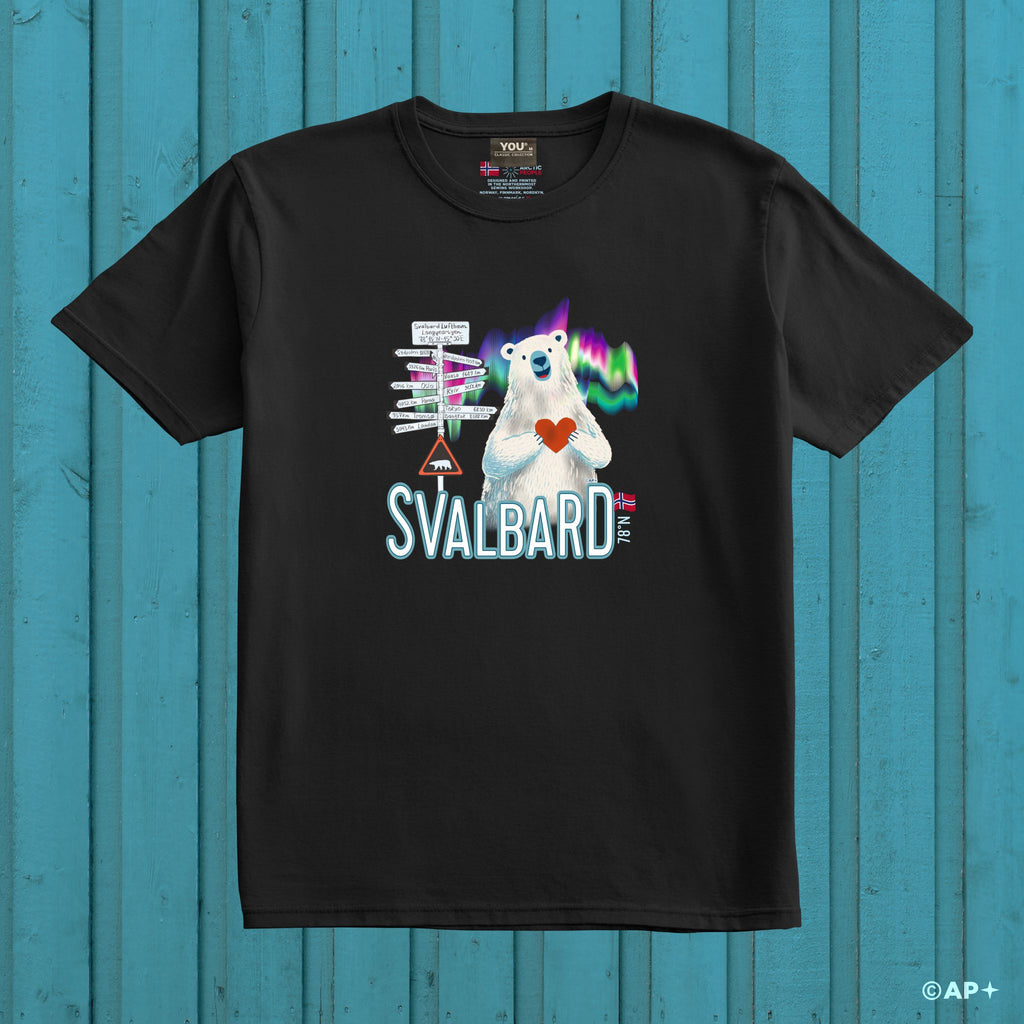 Svalbard Signpost & Polar Bear – Arctic Travel Memory