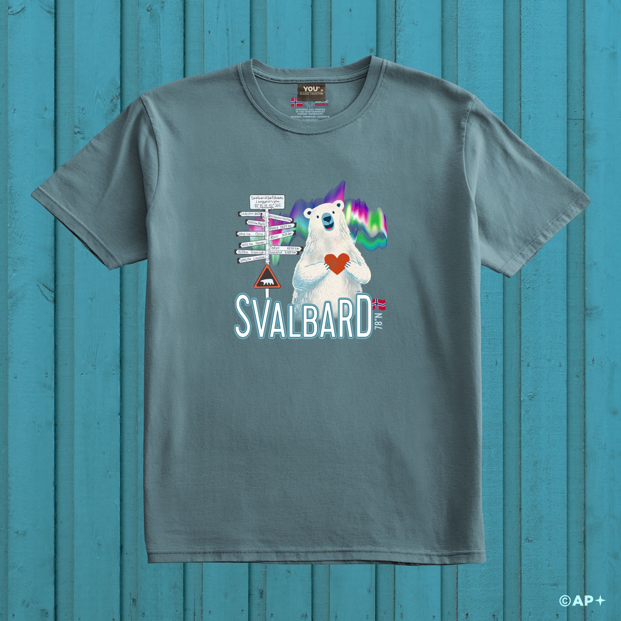 Svalbard Signpost & Polar Bear – Arctic Travel Memory