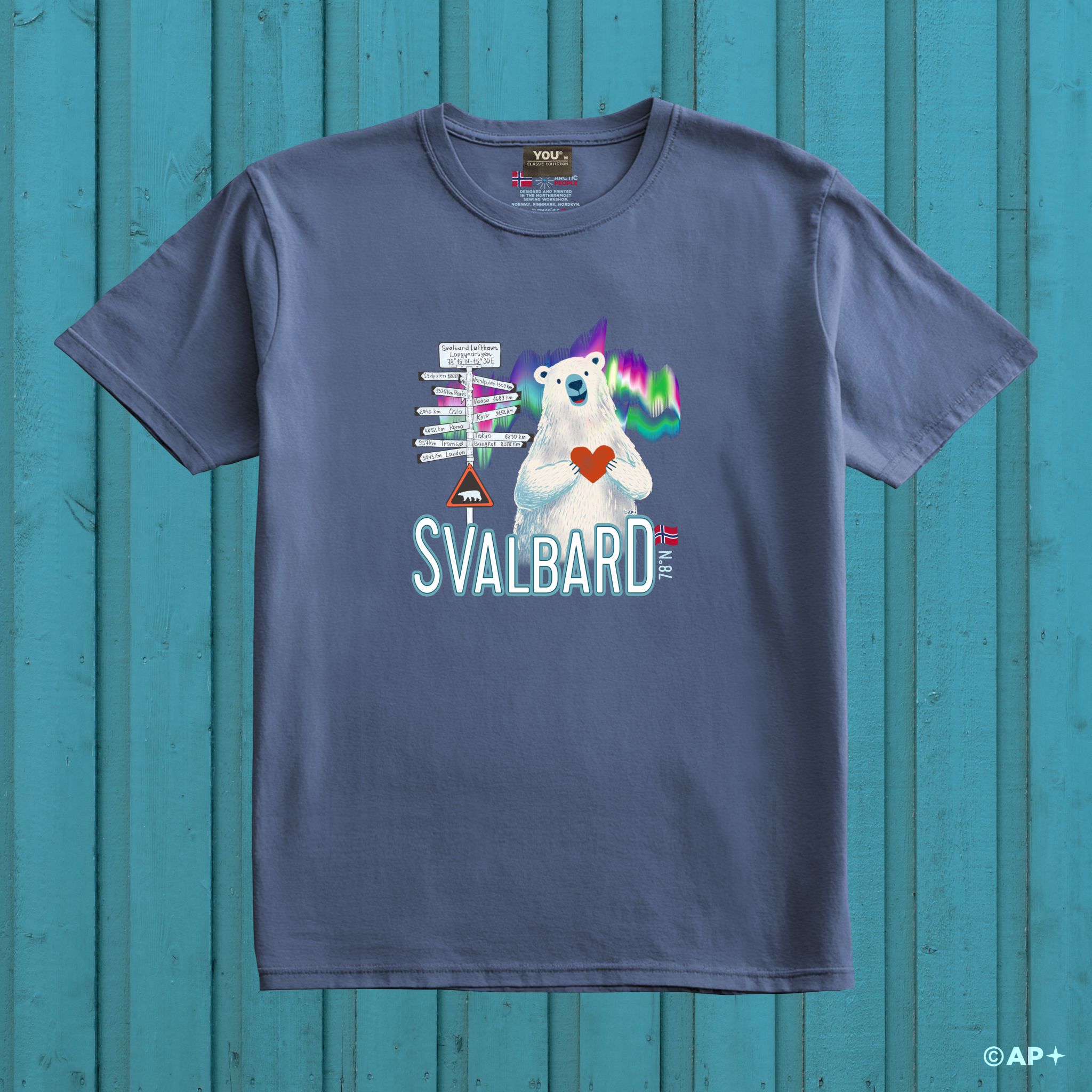 Svalbard Signpost & Polar Bear – Arctic Travel Memory