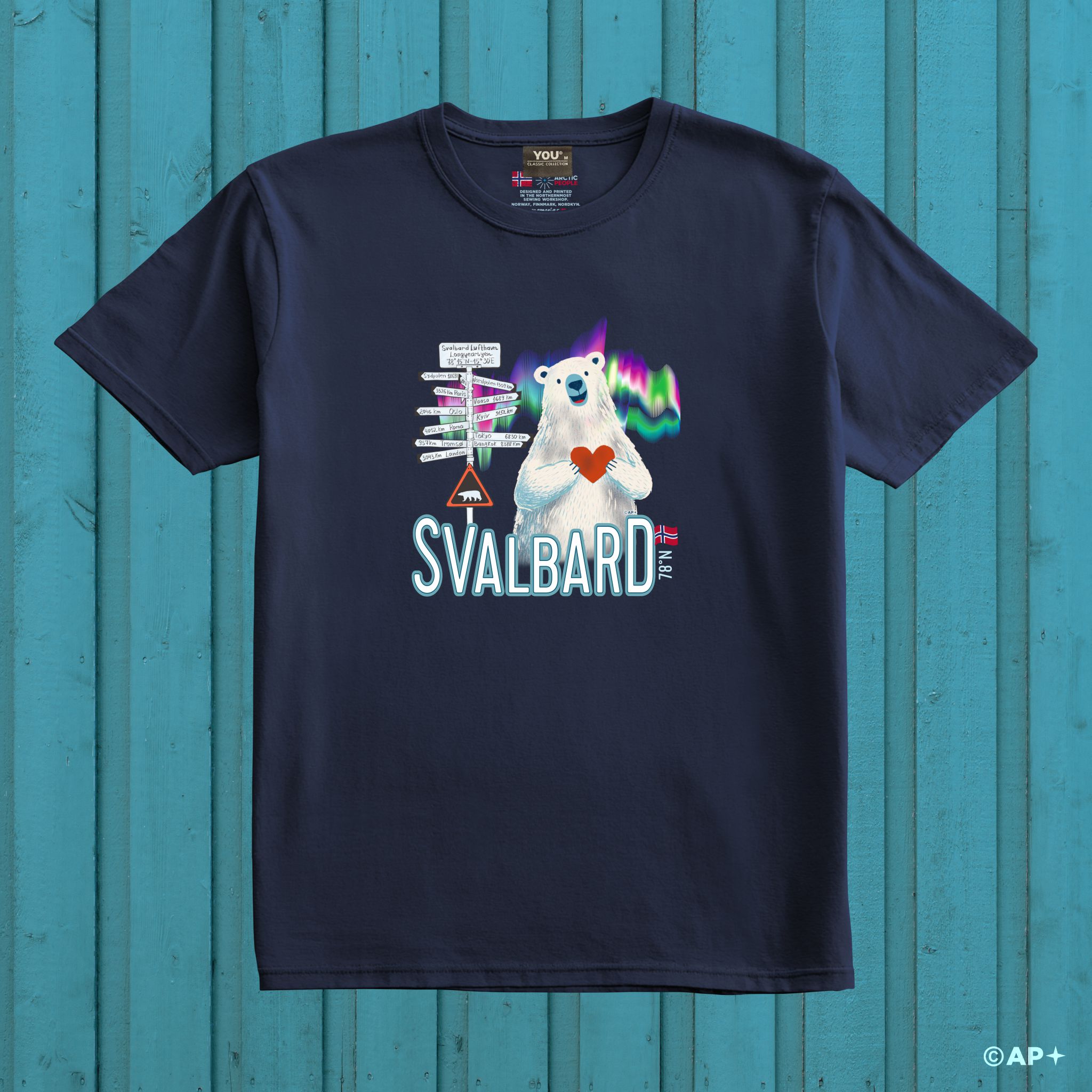 Svalbard Signpost & Polar Bear – Arctic Travel Memory